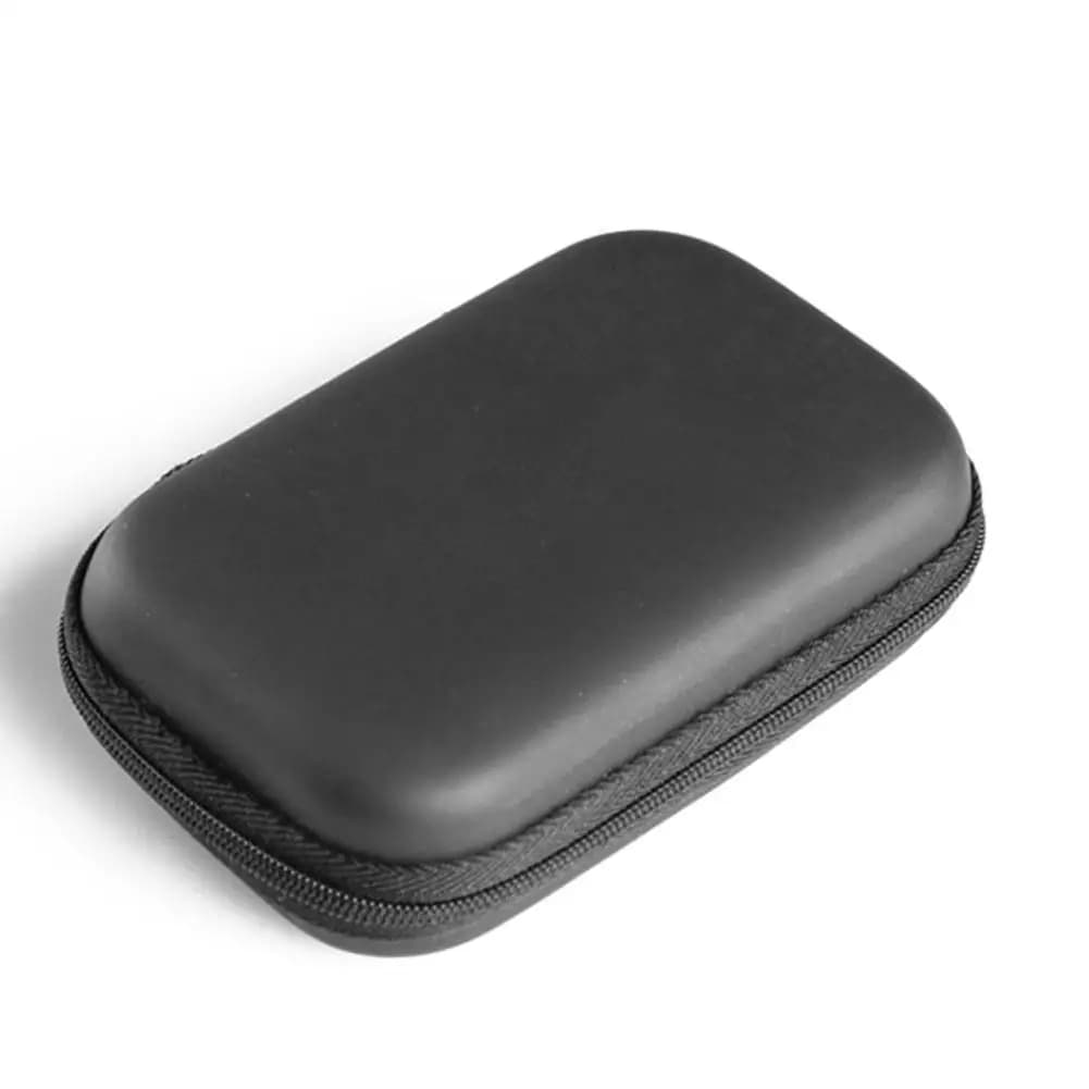 Custodia per disco rigido 2.5 custodia protettiva per HDD portatile per disco rigido esterno da 2.5 pollici/auricolare/disco U custodia per disco rigido nera