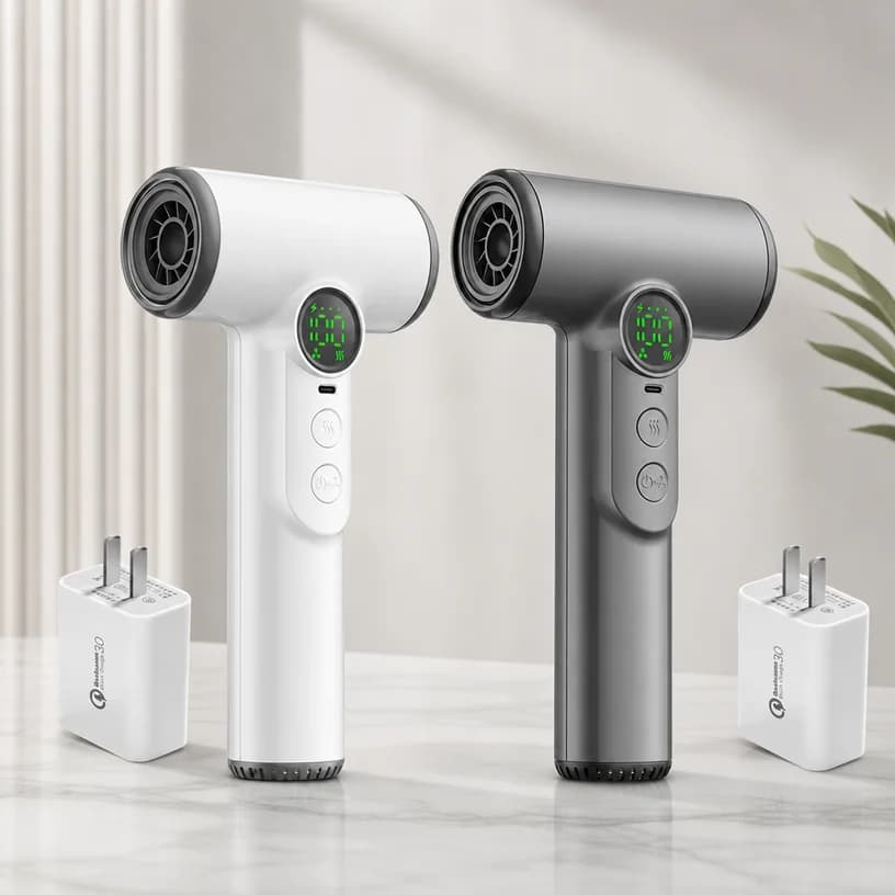 2026 New Upgrade USB Rechargeable Wireless Hair Dryer With Hot Air Cordless Portable Suitable For Dormitories For Students With