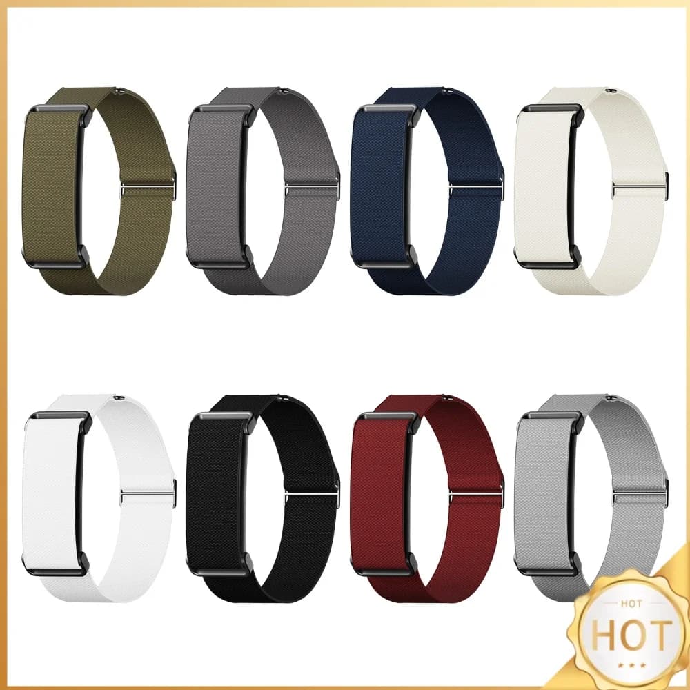 For Google Fitbit Air Adjustable Clasp Buckle Watch Strap Breathable Smart Watches Biceps Straps Nylon Wrist Band for Women Men