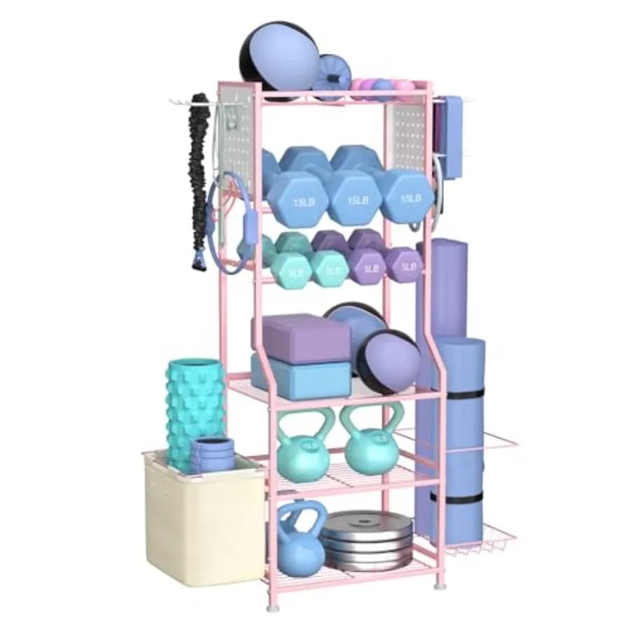 Home Gymnastics Manubri Door, Kettlebell Organizer, Yoga Mats, Strength Training Equipment, Bearing Wheeler with Drilled Training Panel