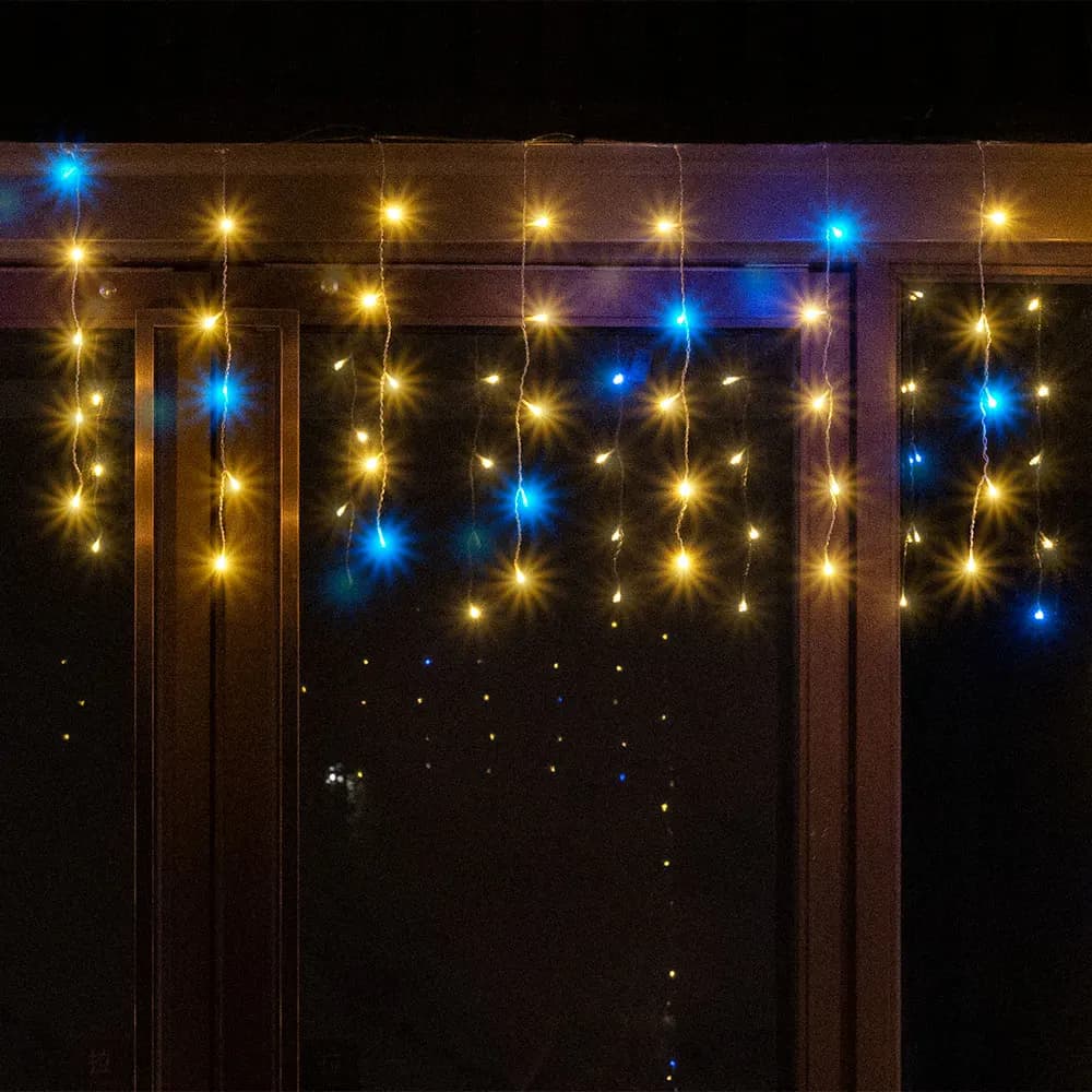 6m 12m LED Luci della stringa del ghiacciolo Lucine per esterni Ghirlanda per Capodanno Festa di Natale Casa Matrimonio Patio Decorazione del giardino