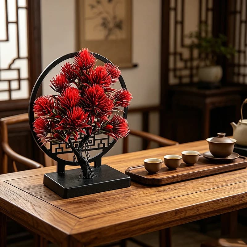 Aghi di pino, schermi decorativi in erba, decorazioni per bonsai, decorazioni per scrivanie da ufficio, decorazioni per accogliere gli ospiti, fiori di pino, piante in vaso