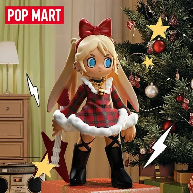 POP MART Lil Peach Riot Holiday Mixtape Series Scatola cieca Scatola misteriosa Giocattoli Ornamenti Kawaii Figurine Decorazioni per la casa Modello desktop
