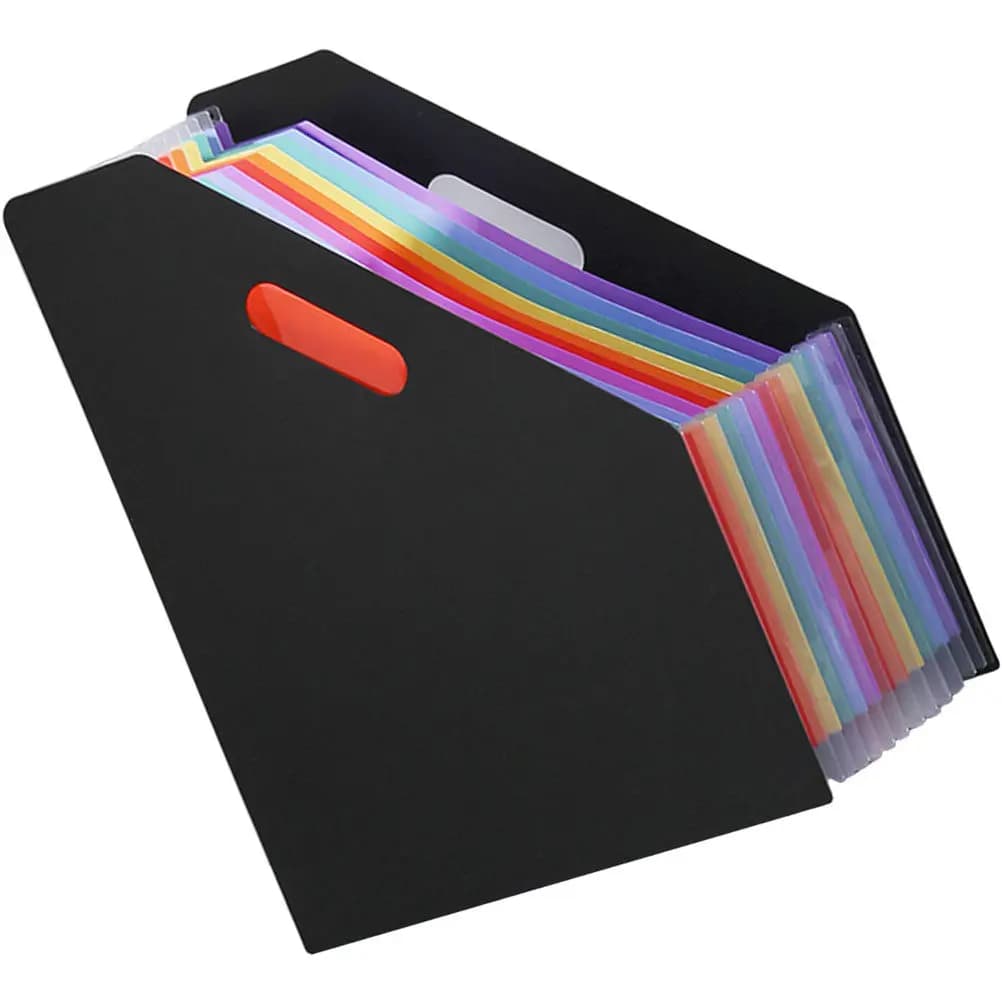 Accordion Organizer Portable Document Storage Office File Folder Halloween Christmas New Year Accordion File Organizer Standing