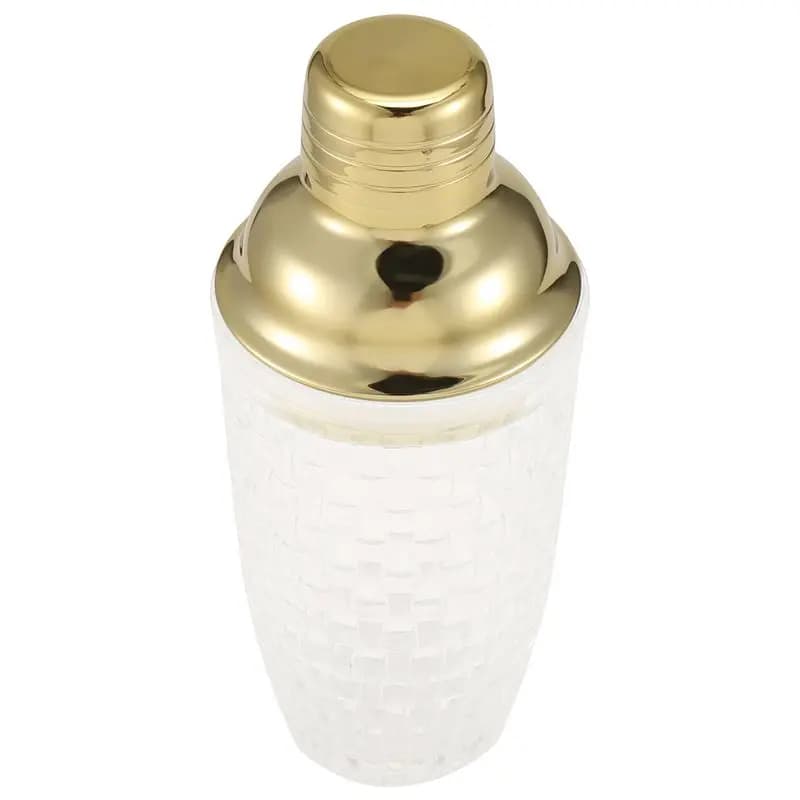 LICE-13Oz Glass Cocktail Shaker Set - Glass Shaker For Cocktails, Drink Shakers Cocktail And Cocktail Shakers Gold Easy Install