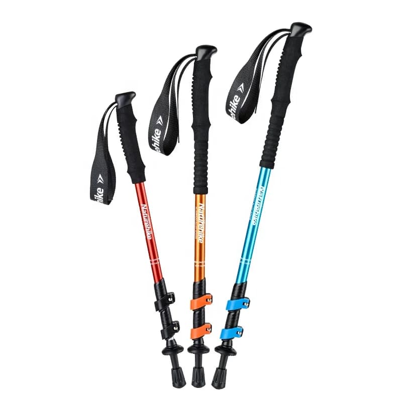 Naturehike ST01 6061 Alpenstock Walking Stick Aluminum Alloy Telescopic Trekking Stick for Women Men Children