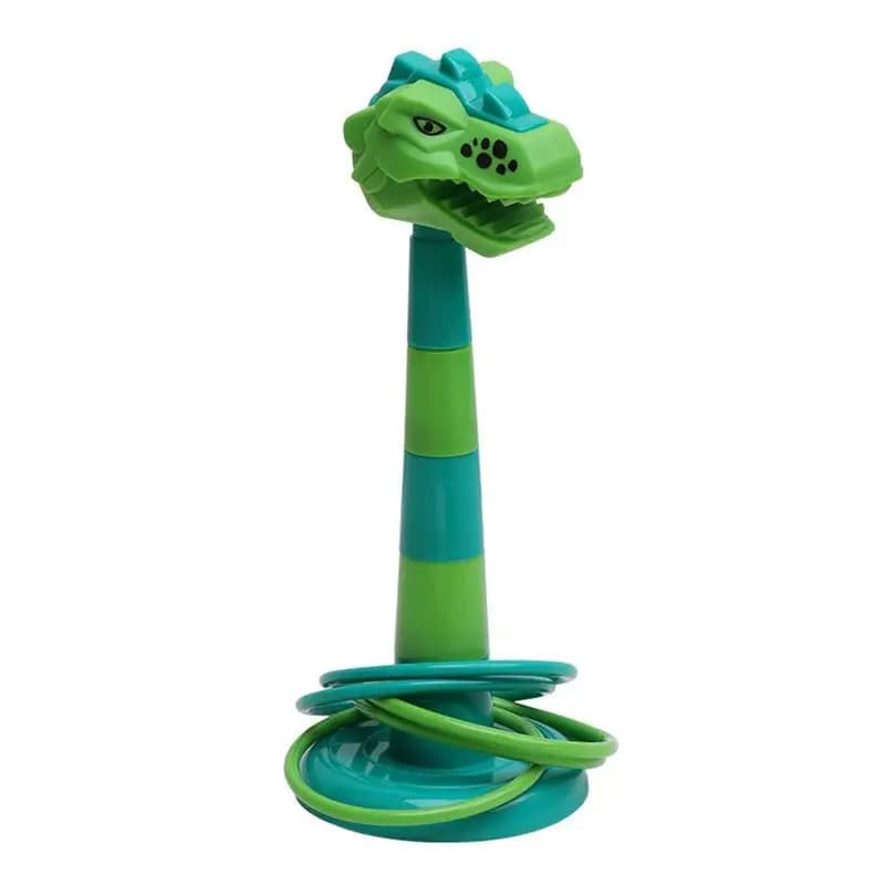 Dinosaur Rings Toss Game Cute Dinosaur Ring Toy anello di lancio staccabile gioco educativo di lancio all'aperto lancio portatile e