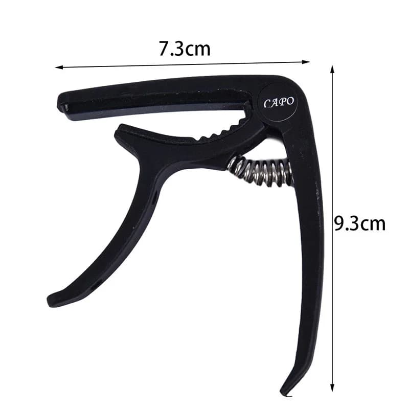 Porta plettri Capotasto professionale per chitarra elettrica acustica Ukulele Basso Miwayer Capotasto per chitarra in lega di alluminio Accordatore per chitarra in metallo