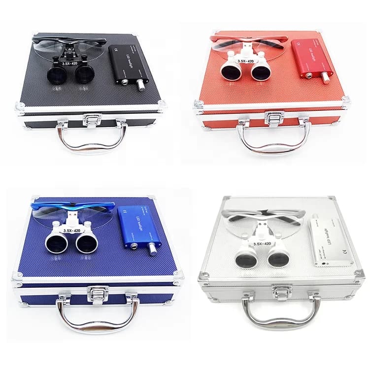 Wireless High Intensity Dental Loupes with Head Light Lamp Head Wear Surgical Loupes Medical Headlight