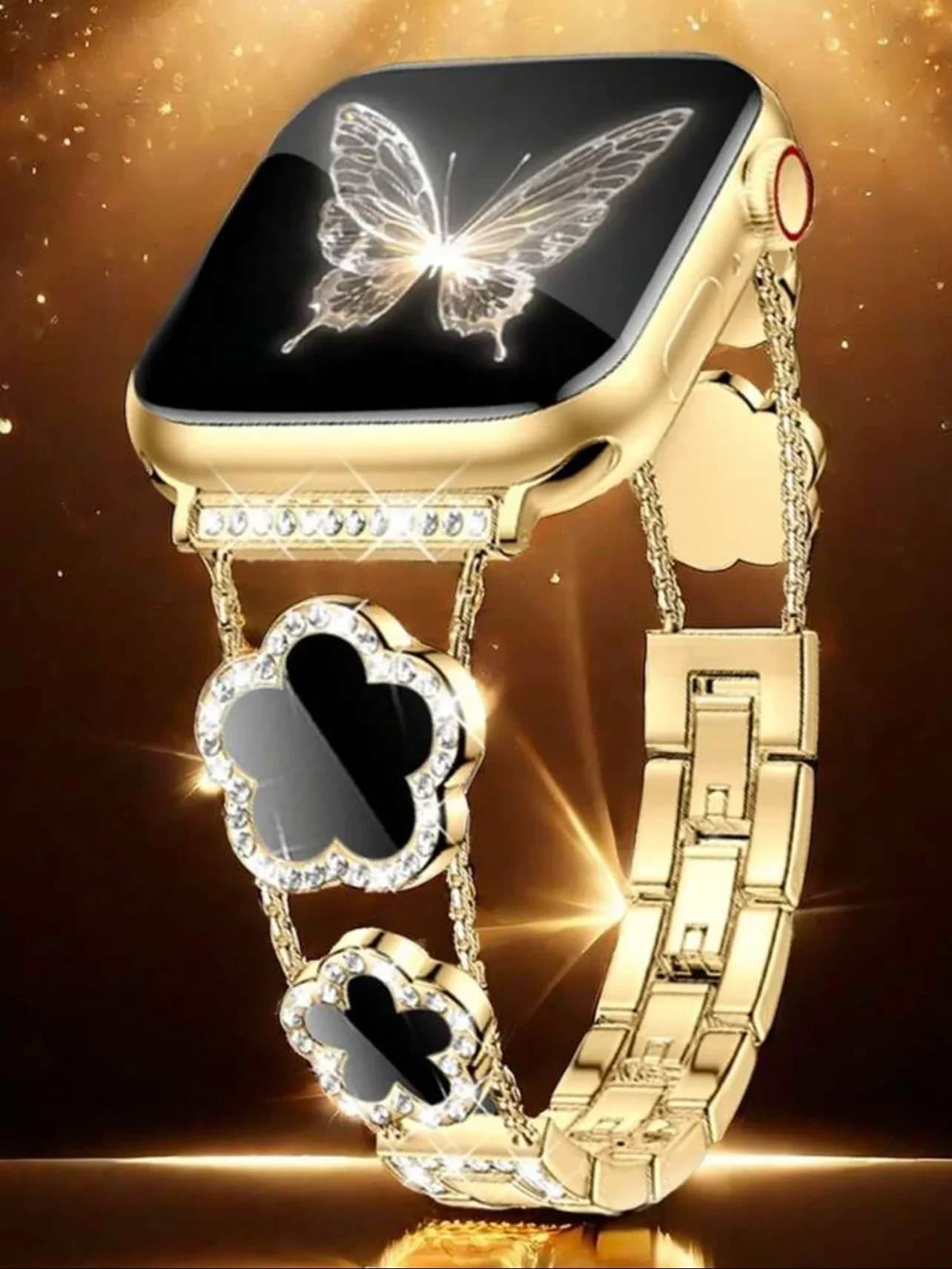 Bellissimo braccialetto in metallo bling per cinturino Apple Watch da donna serie 11/8/7/6/10/9 40mm 41mm 38mm 42mm 44mm 45mm 46mm cinturino