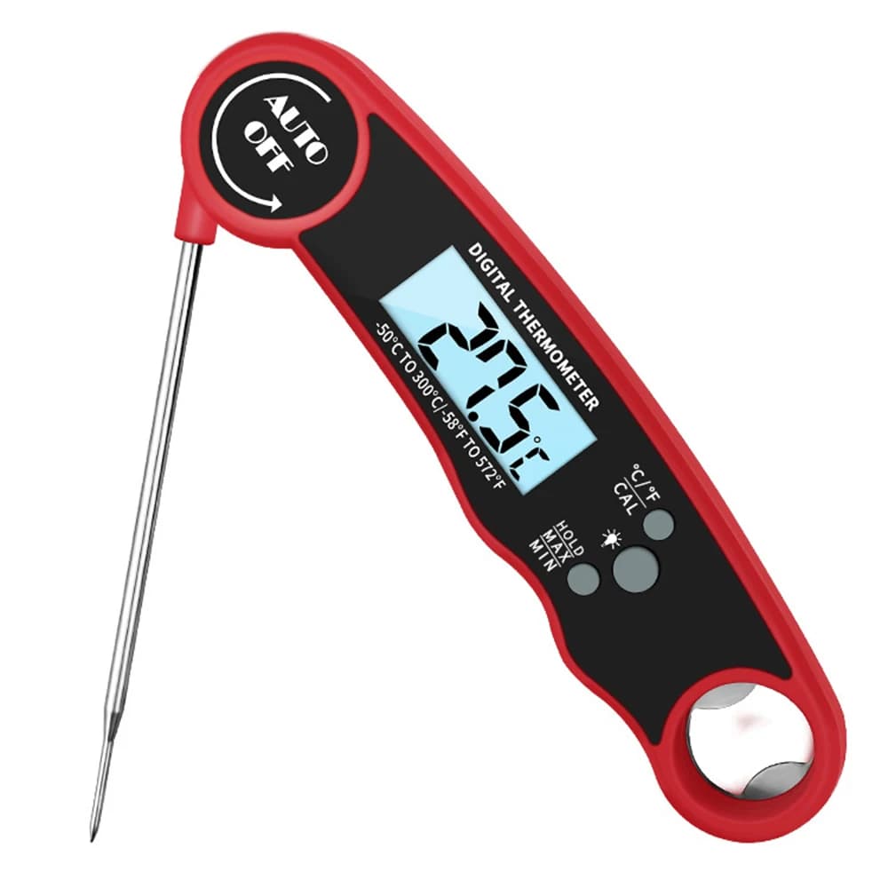 Meat Thermometer Digital, Instant Read Food Thermometer, Waterproof Digital Thermometer for Cooking Grill BBQ Fryer