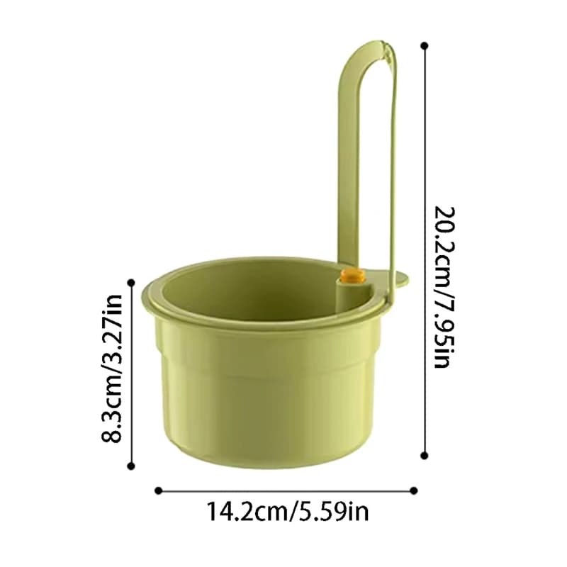 Lavello Spugna Rack Collettore di rifiuti da cucina 2IN1 Lavello Cestello di scarico Rubinetto Appeso Sacchetto filtro Cestello di scarico automatico regolabile