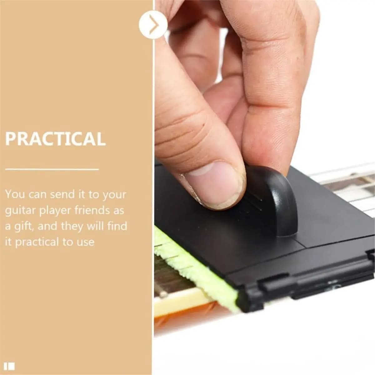 ABVB Set di 3 Spazzole per Corde, Pulitore per Manutenzione e Pulizia della Tastiera per Chitarra e Ukulele