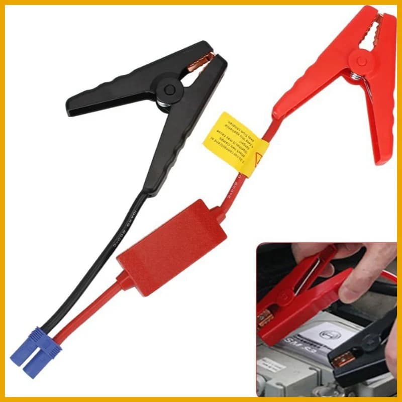 NEW Emergency Battery Jump Cable Clamps With EC5 Plug Connector 12V Starting Device Jump Starter Alligator Clip For Car Trucks