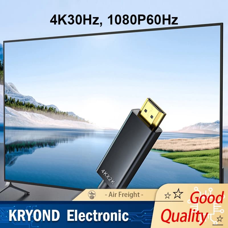 Cavo compatibile DP a HDMI Cavo DisplayPort a HDMI 4K 30Hz Display Port Cavo audio video per PC Proiettore Laptop