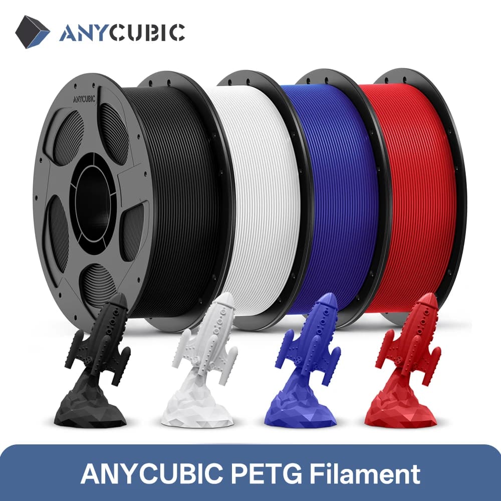 ANYCUBIC 3KG PETG 3D Printer Filament 1.75mm PLA 3D Printer Filament for Kobra FDM 3D Printer Toy Printing Model Material