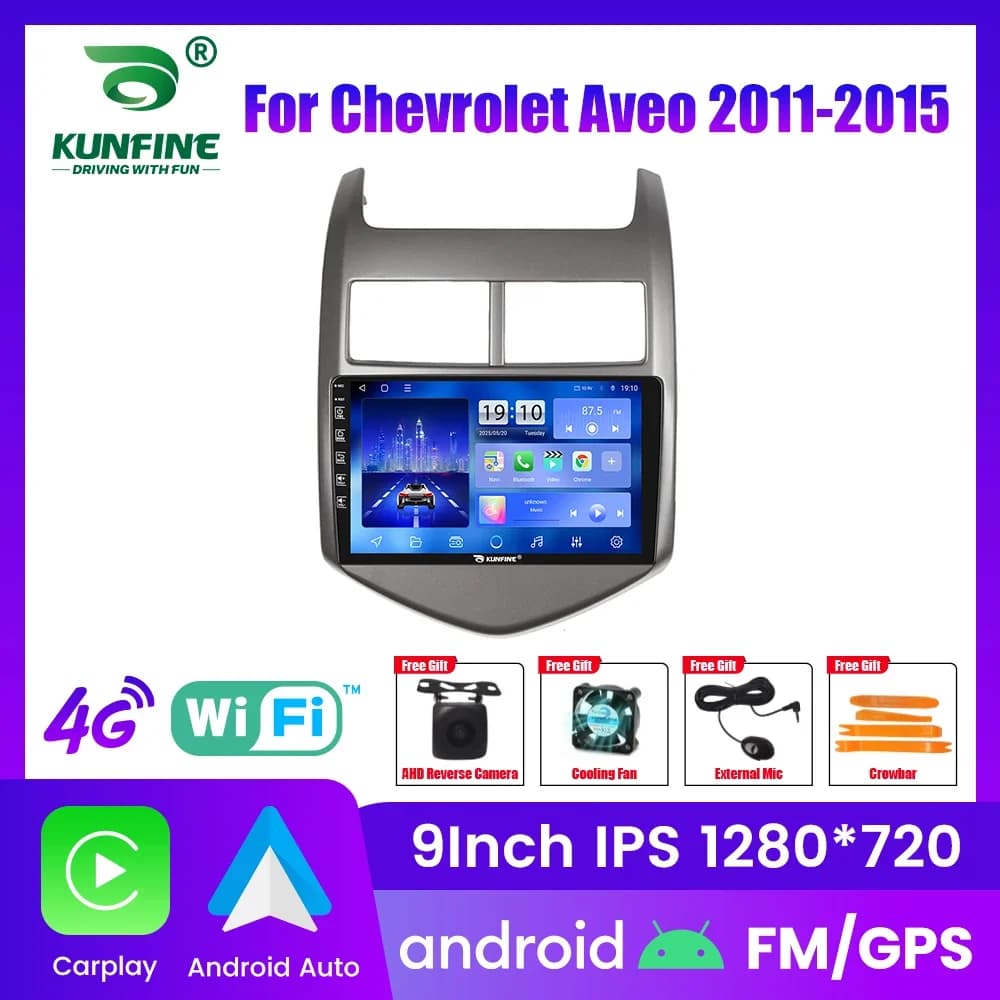 10.33 "Android Autoradio Per Chevrolet Aveo 2011-2015 Lettore Video di Navigazione GPS Multimediale Carplay Android Auto Stereo BT FM