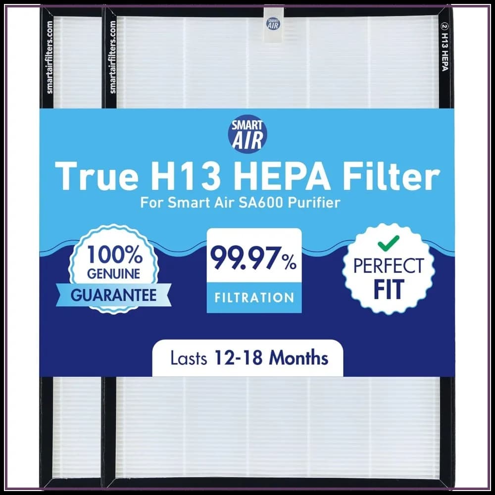 Confezione da 2 filtri HEPA di ricambio – Filtrazione delle particelle al 99,97%, compatibili con il purificatore d'aria SA600