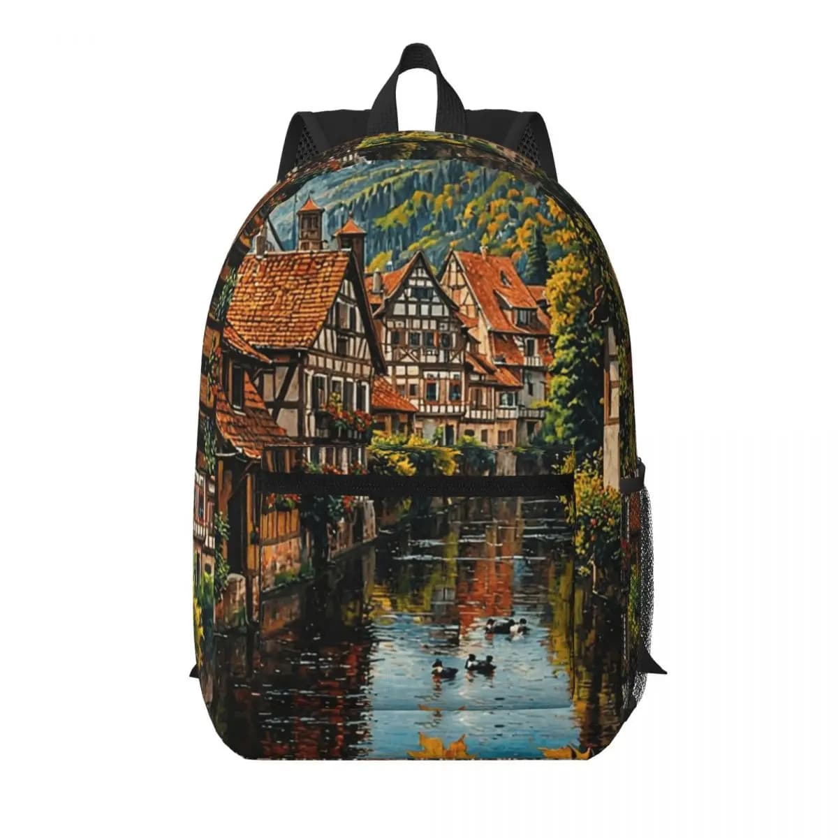 Zaino per studenti Bamberg, borsa da scuola, zaino da viaggio per escursioni, per uomo e donna, borsa a tracolla