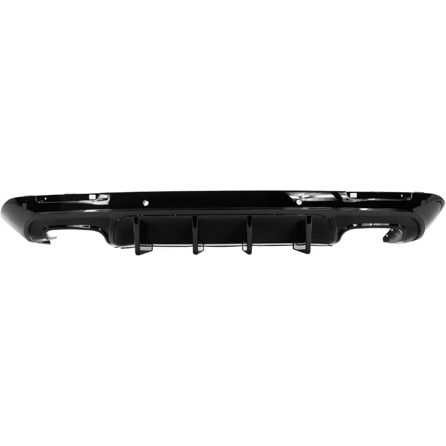 Diffusore posteriore compatibile con 20152023 Dodge Challenger IKON V1 Style Gloss Black PP Paraurti posteriore Lip Spoiler Diffusore Pinna di squalo