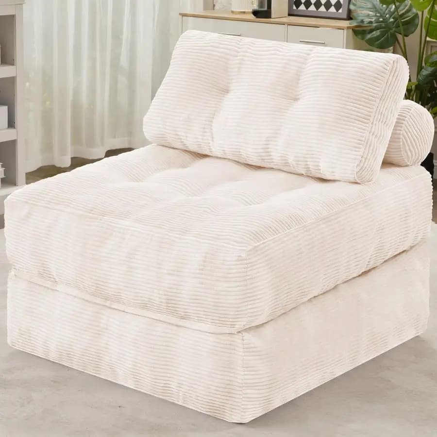 Cuscino di Ricambio per Sdraio da Esterno 75.1x22.8x4.7 Pollici, Impermeabile in Cotone per Patio e Piscina