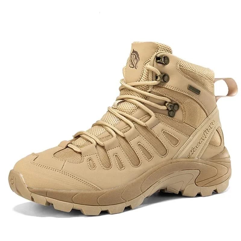 Stivali invernali da uomo antiscivolo Stivali da trekking in pelle da esterno Stivali da deserto da uomo traspiranti Stivaletti comodi Scarpe da lavoro da uomo