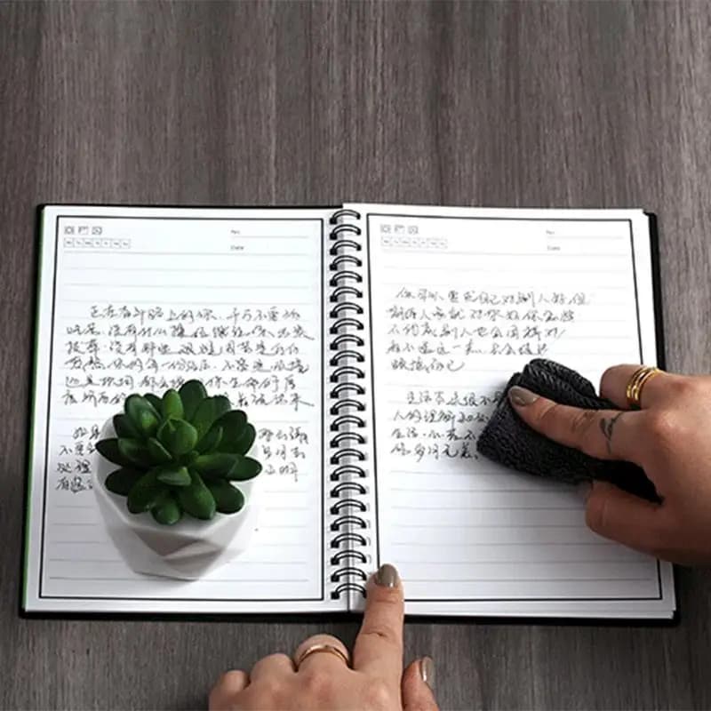 Notebook cancellabile Notebook ecologico connesso digitalmente Planner riutilizzabile intelligente e blocco note Carta in pietra minerale impermeabile