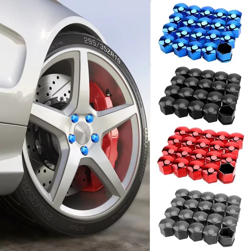 20/60/100 Pz Car Wheel Caps Anti-rust Car Hub Protective Screw Covers Auto Pneumatic Screws Dado Bullet Car Covers External