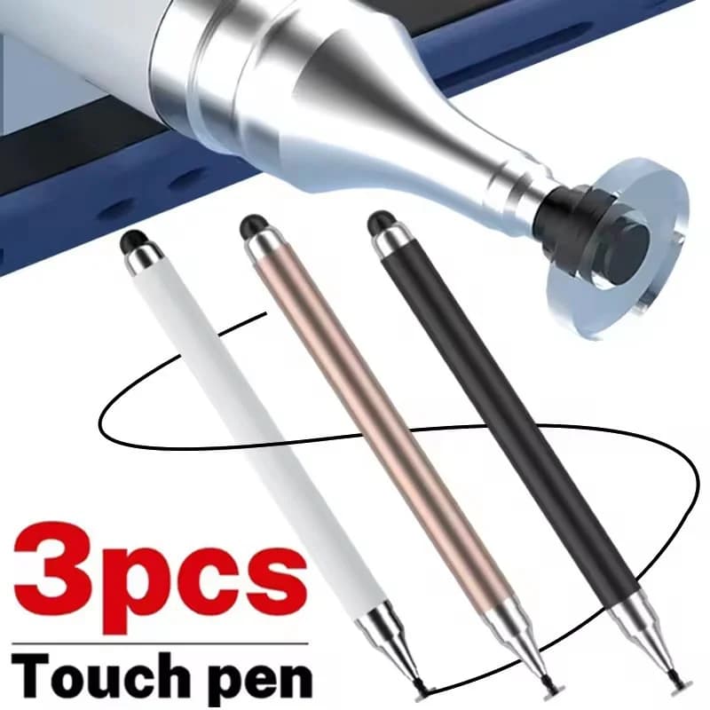 Penna stilo universale 2 in 1 per smartphone tablet disegno matita capacitiva penna touch schermo Android per iPhone Samsung Xiaomi