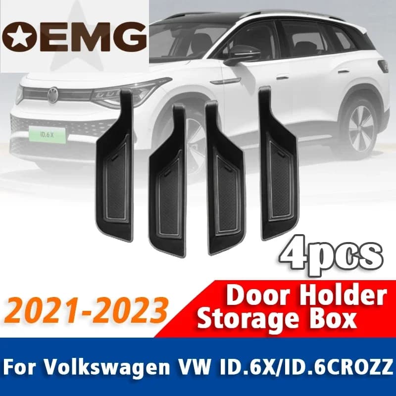 2/4 pezzi per Volkswagen VW ID.6 X ID6 X CROZZ 2021 2022 2023 porta scatola di immagazzinaggio maniglia interna accessori stivaggio riordino
