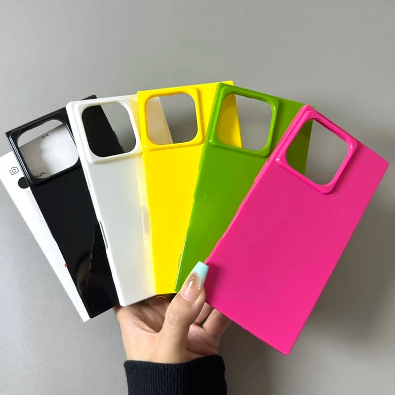 Cover per iPhone 17 Air 16 15 14 Plus 13 12 11 Pro Max in silicone morbido antiurto color caramella con angolo retto e paraurti posteriore