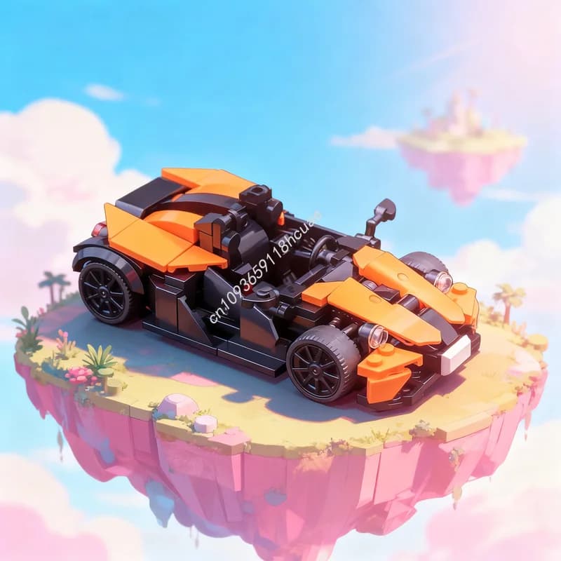 254 Pezzi MOC KTM X Bow City Champions, Set di Costruzioni, Giocattolo Educativo Creativo, Regalo di Natale per Bambini