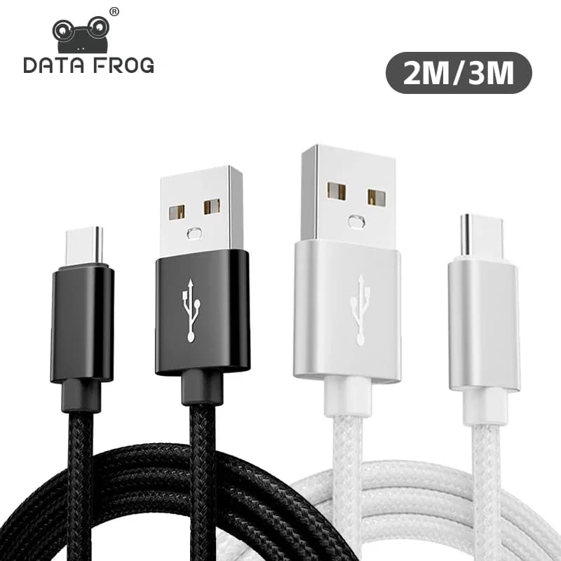 DATA FROG 2M 3M Type C Fast Charging Data Cable For PS5 Xbox Series S X Game Controller Gaming Accessories