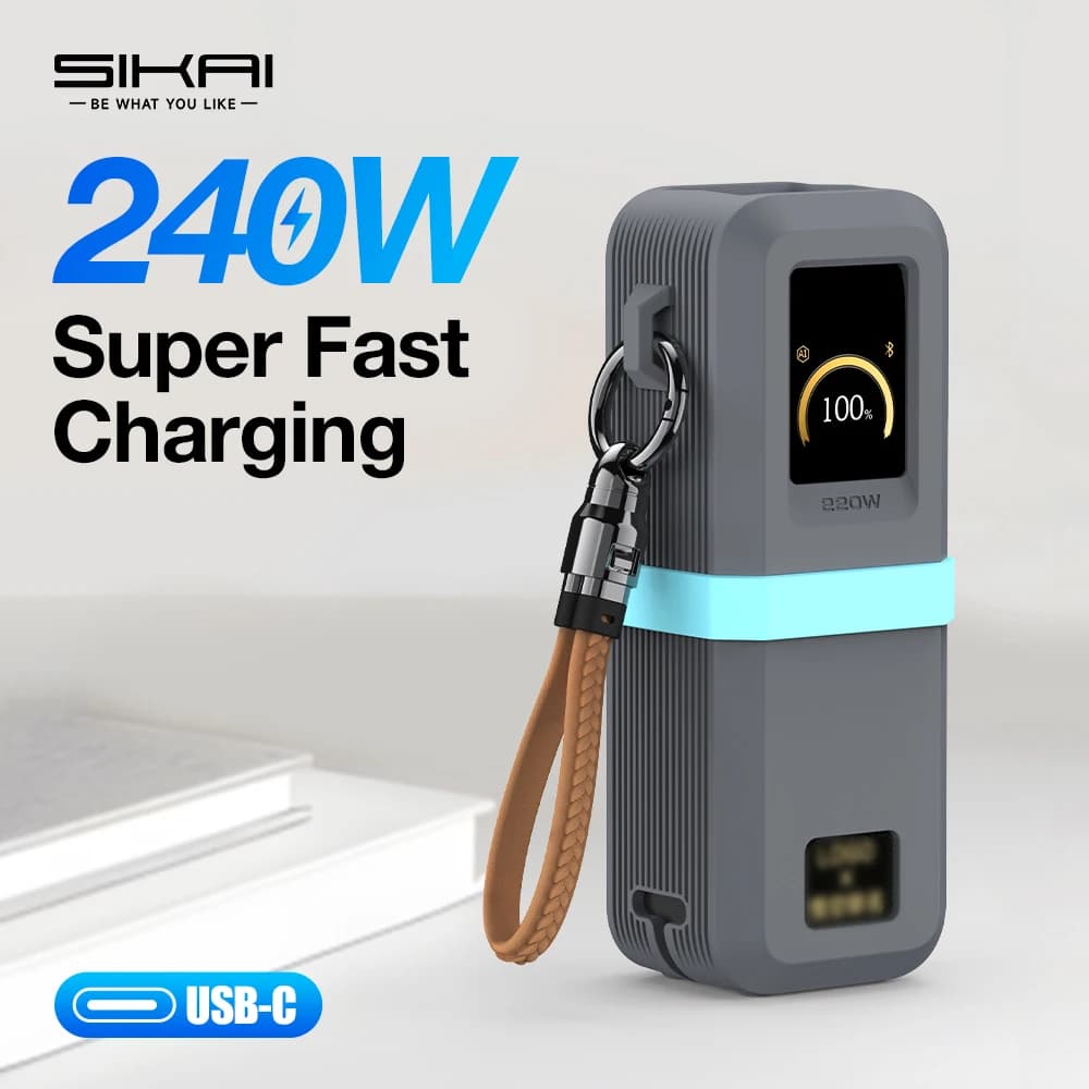 Portachiavi Cavo di ricarica USB C corto 240W 5A Cavo di ricarica rapido Tipo C Cavo di ricarica corto per telefono MacBook Android