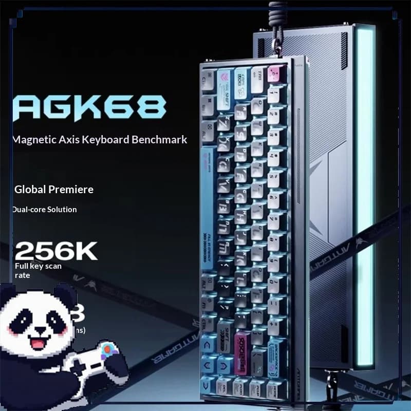 ANTGAMER AGK68 Magnetic Switch Keyboard Game 8kHz RGB Thermal Sublimation Aluminum Carbon Fiber Board FPS Esports PC Equipment