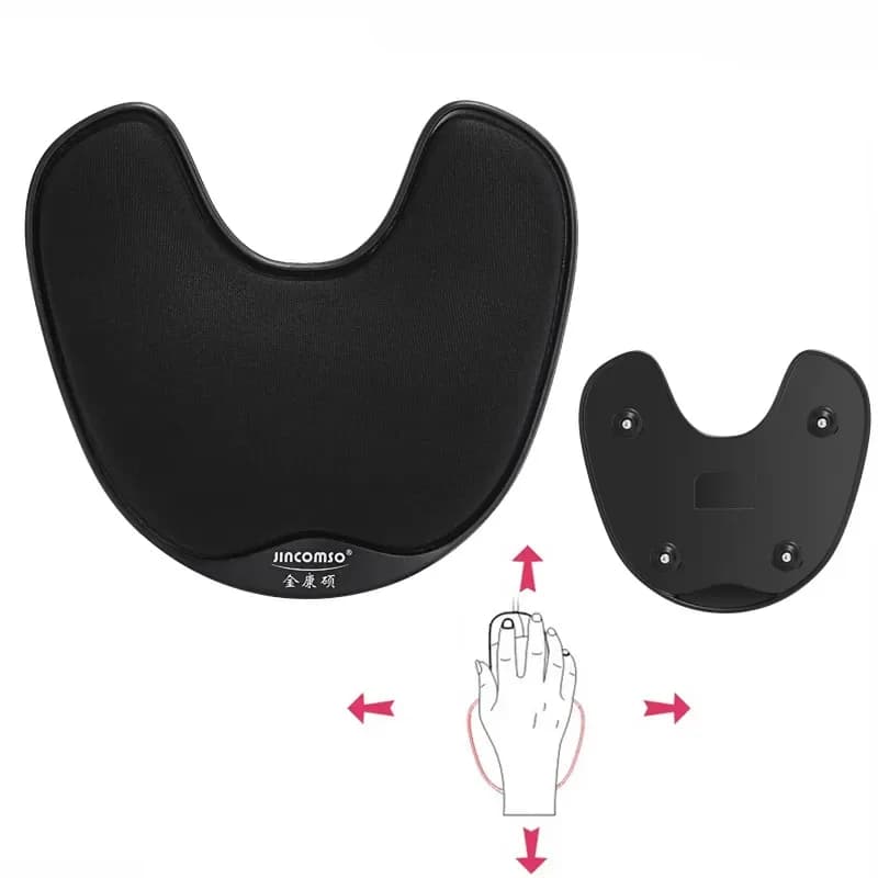 Tappetino per mouse con poggiapolsi rotante scorrevole Memory Foam Tappetino per mouse ergonomico antiscivolo Tappetino per mouse sano per giochi PC Computer