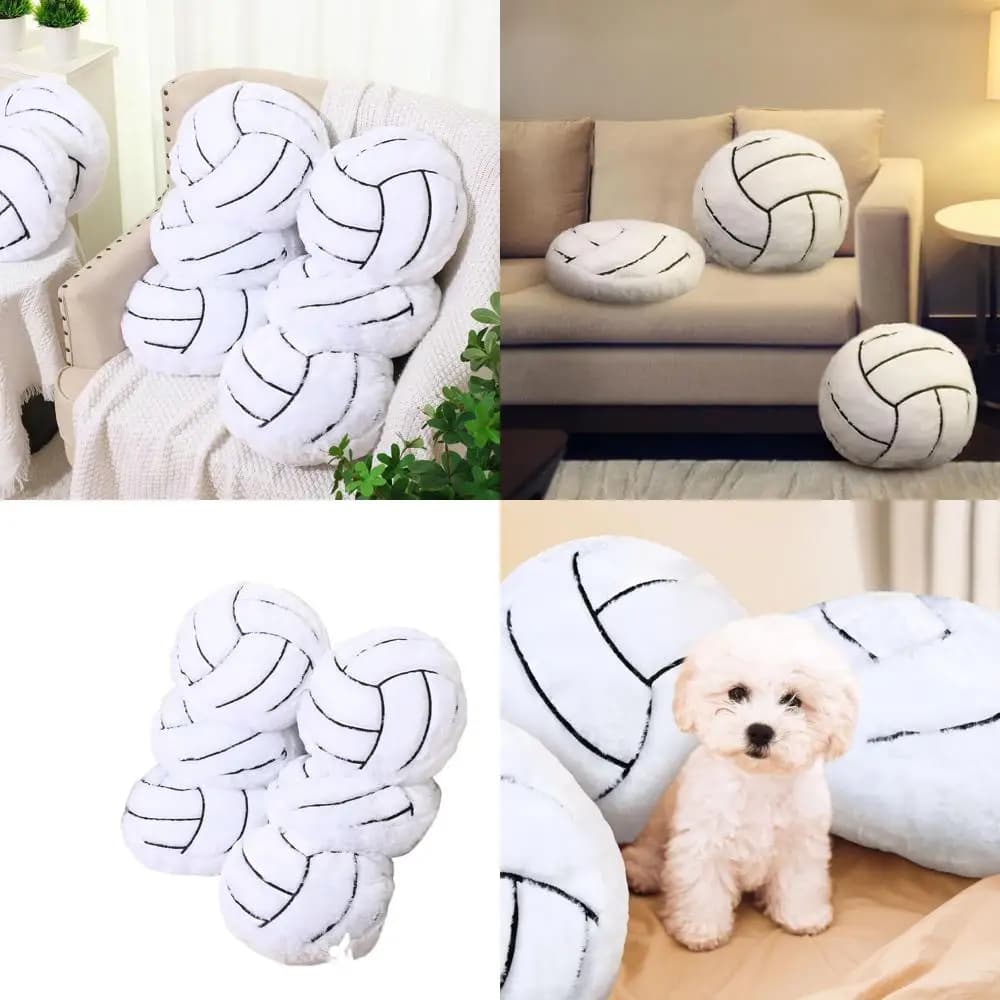 Cuscini Decorativi a Tema Pallavolo, Set di 8, 13,8 Pollici, per Arredamento Camera da Letto per Appassionati di Sport