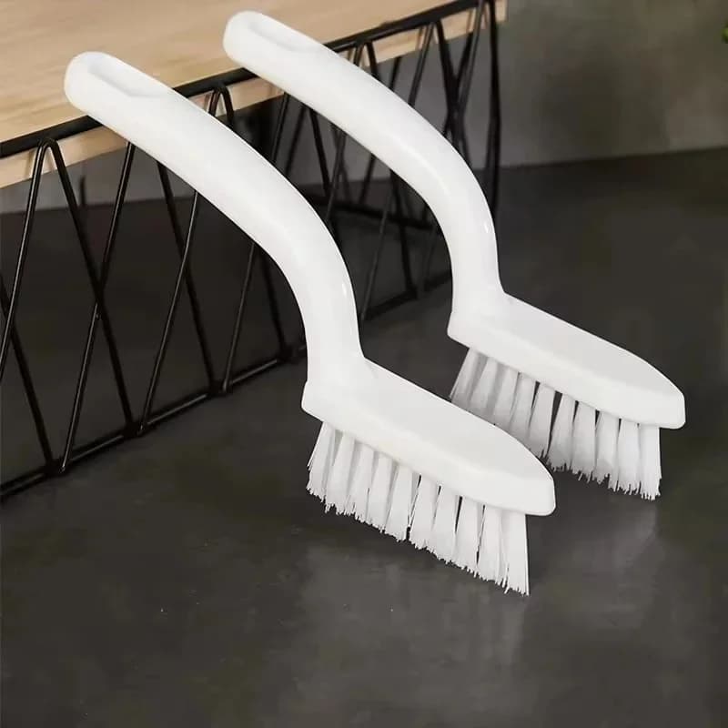 Set di 2 Spazzole per Fughe di Piastrelle, Spazzola Manuale a Setole Dure per Pulizia Doccia, Scanalature Porte, Angoli Cucina, Finestre e Bagno
