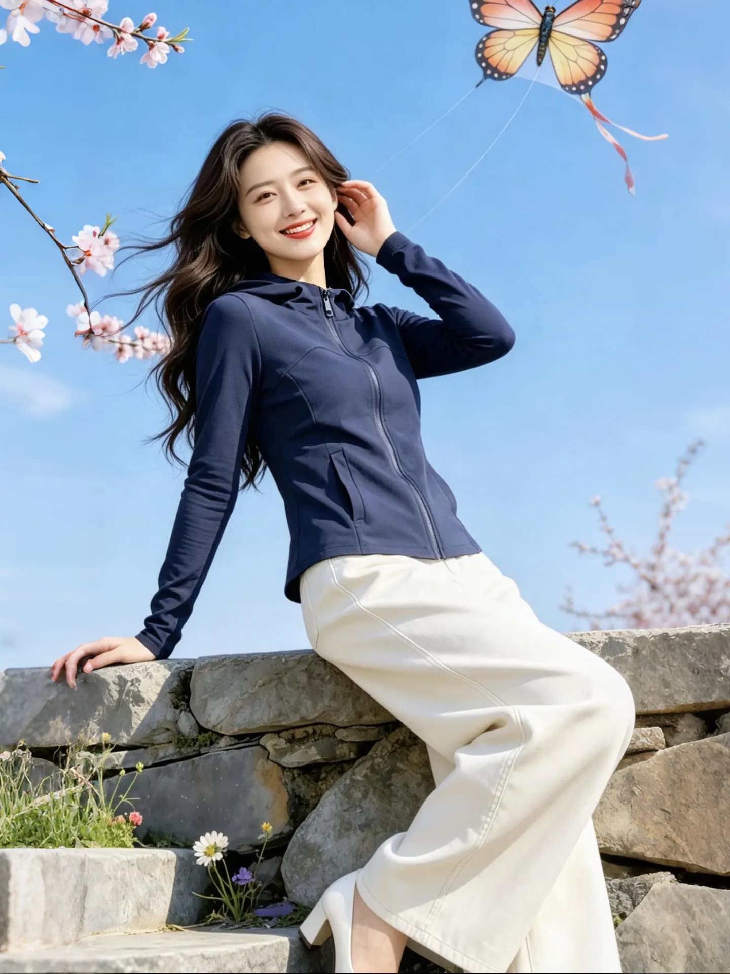 Women's Fashionable Slim Fit UV Protection Hoodie Pure Color Quick Dry Spring Summer New Arrival Commute Style Zipper Closure