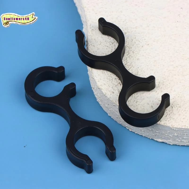 Trekking Pole Clips 4Pcs Durable ABS 8Shape Quick Release Holder for Hiking Backpack Convenient Outdoor Storage