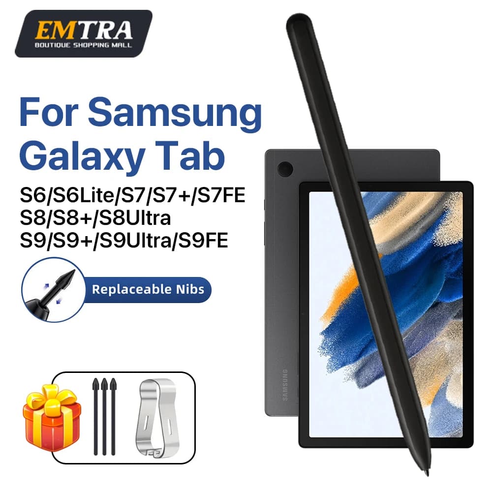 2025 Nuova penna S per Samsung Galaxy Tab S9 FE S8 S7 S6 Lite Stilo con sensibilità alla pressione 4096 Reiezione del palmo per la nota di disegno