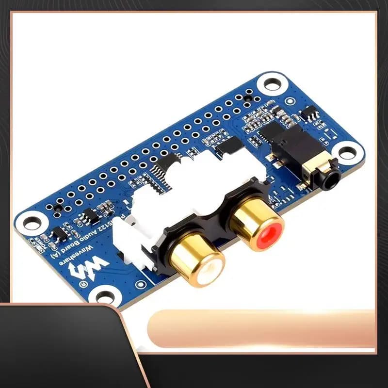 N34R-Waveshare Per Raspberry Pi DAC Scheda di Espansione Audio PCM5122 I2S DAC HIFI Scheda Audio Driver Libero Per PI5/PI4/Zero PCM5122