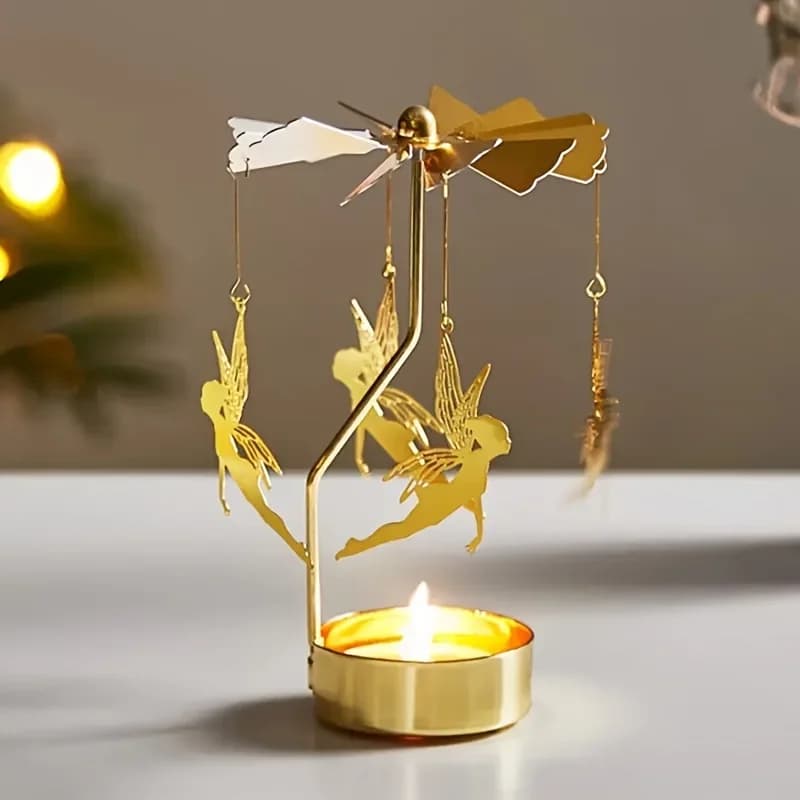 Metal Round Candle Holder, Christmas Decoration for Dinners and Weddings, Decorative Gift