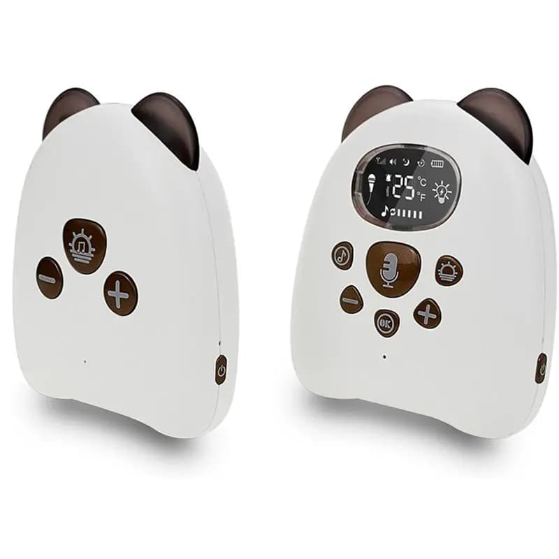 DIGIT-Piccolo Babyphone portatile Monitor 2.4Ghz Wireless Baby Funzione audio bidirezionale Citofono Batteria ricaricabile Spina UE