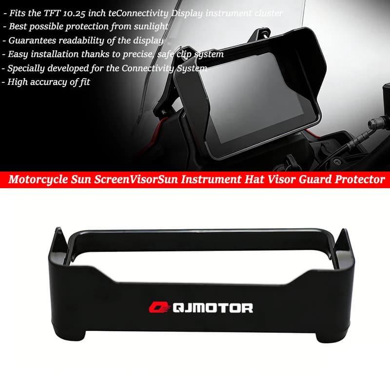 FOR QJMOTOR SRT 600SX 550SX 800X 900SX SVT 650 TRK 902X Sun Visor Cover Instrument Screen Sunshade Guard Protection Dashboard