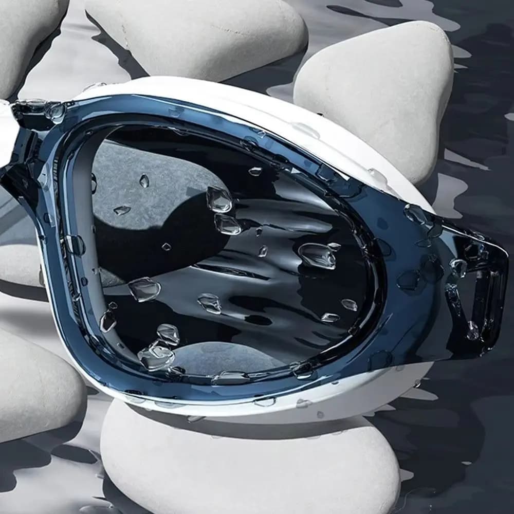 Adult Swimwear Anti-fog Set Adjustable With Ear Caps Silicone Swim Head Wide View Summer Sub Glasses