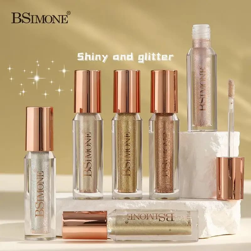 BSIMONE Ombretto Liquido Glitterato Perlato Opaco Lunga Durata Illuminante Impermeabile Alla Moda