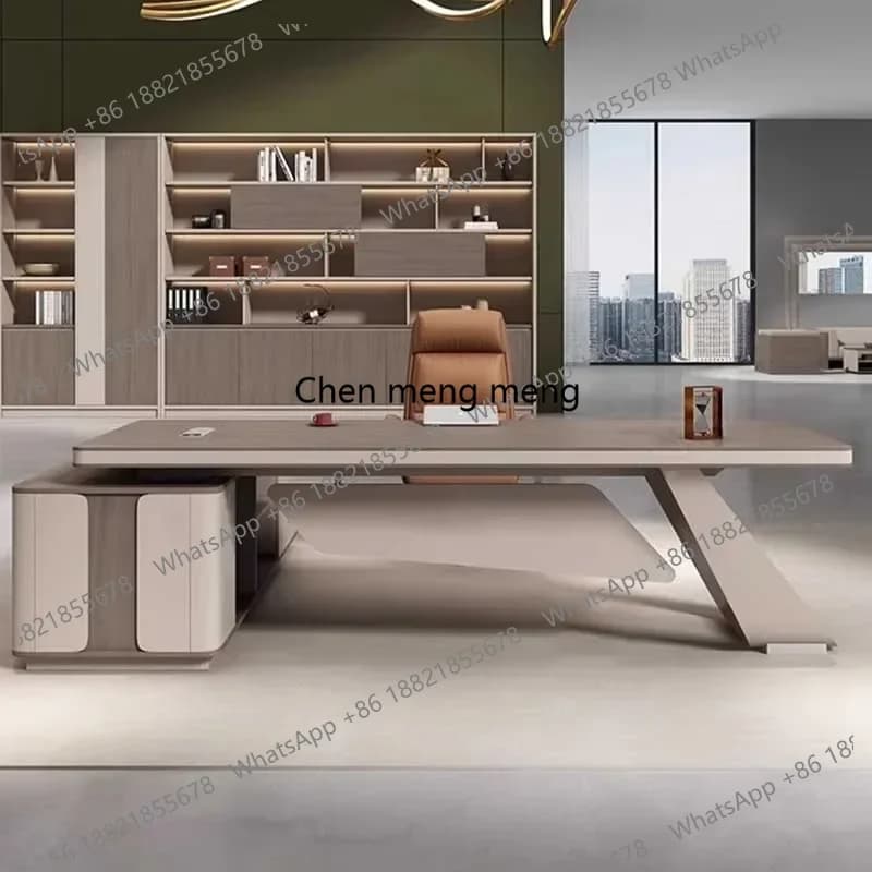 Scrivania da Gaming e Ufficio con Ampio Spazio di Archiviazione, Moderna e Lussuosa, con Cassetti, per Casa e Ufficio, Scrivania per Computer e Scrittura, Mesa Ordenador, Arredamento