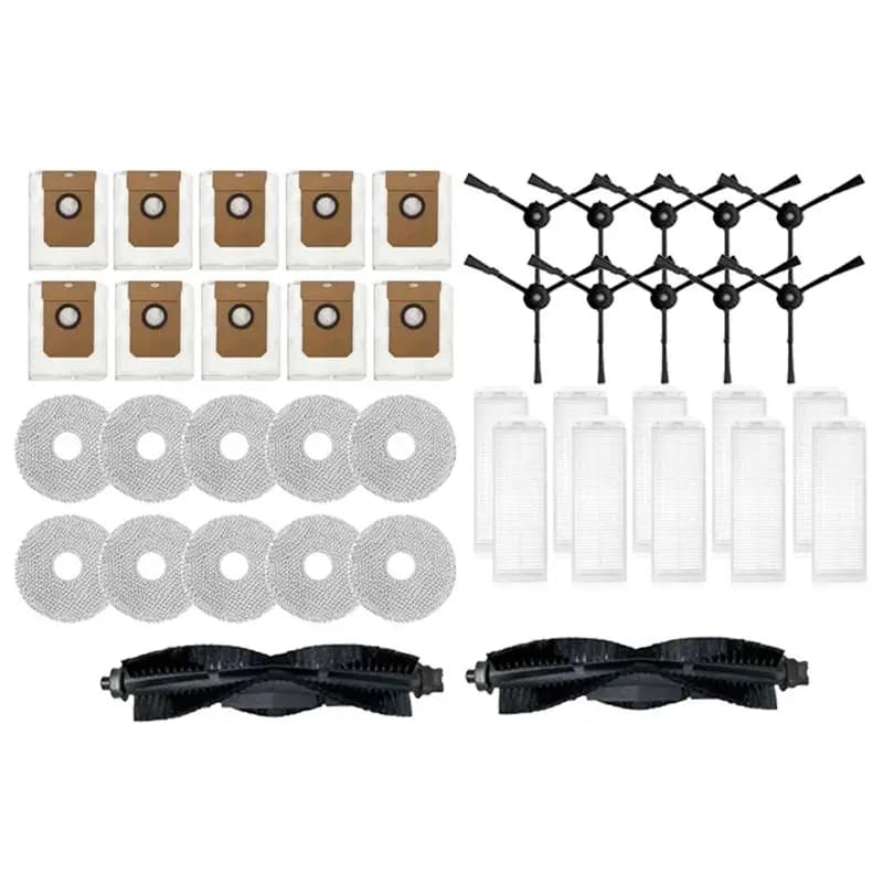 Accessori e Ricambi Compatibili con ABHZ per Robot Aspirapolvere Airbot L108s Pro Ultra: Spazzola Principale, Spazzola Laterale, Filtro HEPA, Panno Lavapavimenti, Sacchetto Raccoglipolvere