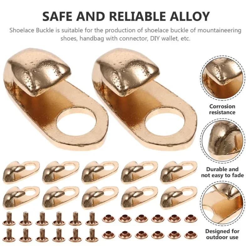 10/20/30 Scarpe Ganci In Metallo per Stivali Chiusura In Pizzo Stivale Occhiello Kit di Riparazione Lace Raccordo Fibbie Con Rivetti Per Arrampicata Scarpe Da Trekking